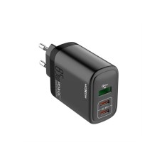 MOXOM MX-HC74 2xUSB-C 65W USB-A 60W 5A kućište punjača crno MOXOM MX-HC74 2xUSB-C 65W USB-A 60W 5A kućište punjača crno