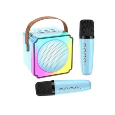 N/A Karaoke Bluetooth zvučnik sa 2 mikrofona P8, plavi