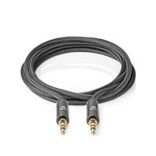 NEDIS CATB22000GY20, Stereo audio kabl, 3,5 mm muški, 3,5 mm muški, Pozlaceni, 2,00 m, Okrugli, Sivi NEDIS CATB22000GY20, Stereo audio kabl, 3,5 mm muški, 3,5 mm muški, Pozlaceni, 2,00 m, Okrugli, Sivi
