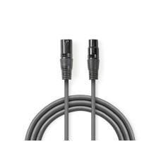 NEDIS COTG15012GY200 DMX Adapter Cable XLR 3-Pin muski na XLR 3-Pin zenski, Nickel Plated, 20m, Round, PVC NEDIS COTG15012GY200 DMX Adapter Cable XLR 3-Pin muski na XLR 3-Pin zenski, Nickel Plated, 20m, Round, PVC