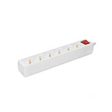 PROSTO Razvodnik sa 6 mesta 3m 1.5mm2 + prekidač NV6K-3/WH-P/1,5