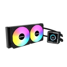 RAIDMAX LM240 ARGB ANIMATION DISPLAY crno vodeno hlađenje LM240BK RAIDMAX LM240 ARGB ANIMATION DISPLAY crno vodeno hlađenje LM240BK
