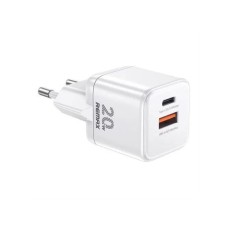 REMAX Strujni Fast punjač CA-18 King 1xUSB 3.0 + 1xUSB-C 20W beli
