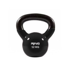 RING RING Kettlebell 12kg metal vinyl RX DB2174-12 black RING RING Kettlebell 12kg metal vinyl RX DB2174-12 black