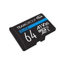 TEAM GROUP TeamGroup MICRO SDXC 64GB ELITE, UHS-I U3 V30 A1, 100/50MB/s +SD Adapter TEAUSDX64GIV30A103 TEAM GROUP TeamGroup MICRO SDXC 64GB ELITE, UHS-I U3 V30 A1, 100/50MB/s +SD Adapter TEAUSDX64GIV30A103