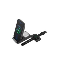 Tellur PUNJAČ STRUJNI WIRELESS TELLUR 3IN1 QI 15W SAVITLJIV CRNI Tellur PUNJAČ STRUJNI WIRELESS TELLUR 3IN1 QI 15W SAVITLJIV CRNI