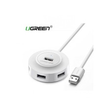 UGREEN USB 2.0 Hub 1/4 1m beli CR106 UGREEN USB 2.0 Hub 1/4 1m beli CR106