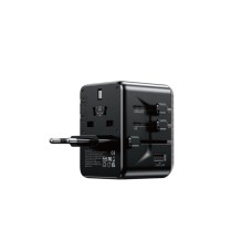 WEKOME WP-U69 Univerzalni Strujni GaN punjač, 5-porta USB (3.0 i 4 x 3.1 tipC-EU/UK/AU/US/JAP) 35W, crni