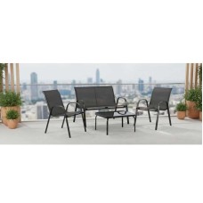 ZenGarden Baštenska garnitura sa dvosedom Lagos Black ZenGarden Baštenska garnitura sa dvosedom Lagos Black