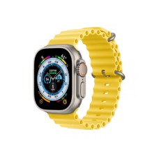 APPLE Watch Ultra Cellular, 49mm Titanium Case with Yellow Ocean Band (mnhg3se/a)