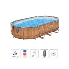 BESTWAY Steel Pro MAX ovalni bazen 6.10 x 3.66 x 1.22m sa masažerom i pumpom