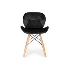 Bolzz Trpezarijske stolice set 4 kom Velvet crna