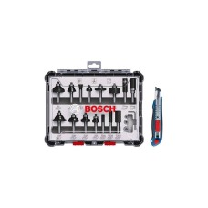 BOSCH plavi alat 15-delni set glodala sa skalperom, 0615997653 BOSCH plavi alat 15-delni set glodala sa skalperom, 0615997653