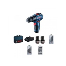 BOSCH plavi alat GSB 12-30 Akumulatorski odvrtac + 39-delni set pribora BOSCH plavi alat GSB 12-30 Akumulatorski odvrtac + 39-delni set pribora