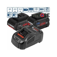 BOSCH Set akumulatora 1x ProCORE 18V 4.0Ah + 1x ProCORE 18V 5.5Ah + 1x punjač GAL 1880, 1600A0214A BOSCH Set akumulatora 1x ProCORE 18V 4.0Ah + 1x ProCORE 18V 5.5Ah + 1x punjač GAL 1880, 1600A0214A