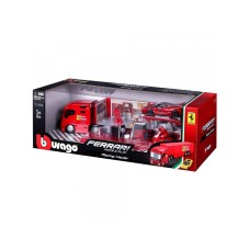 BURAGO FERRARI RACING HAULER KAMION SET