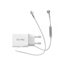 CELLY Adapter i Bluetooth slušalice NEWGEN, Bela