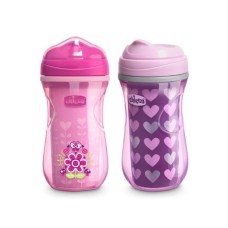 CHICCO čaša 12m+, active cup, roze