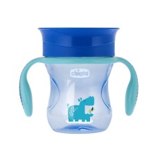 CHICCO No spill čaša Perfect 360 stepeni,12+,plava