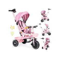 ECO TOYS 2u1 tricikl sa rotirajucim sedistem i sklopivom tendom Pink, ECOTOYS ECO TOYS 2u1 tricikl sa rotirajucim sedistem i sklopivom tendom Pink, ECOTOYS