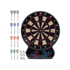 ECO TOYS Elektronski pikado 42 cm sa LCD ekranom, 27 igara, set sa 12 pikada