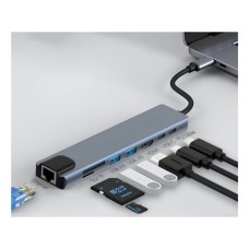 ELEMENTA 8u1 USB HUB sa HDMI, LAN, USBA, PD, TF/SD