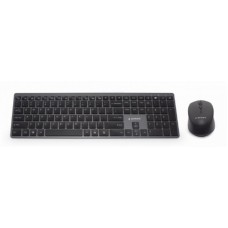 GEMBIRD KBS-ECLIPSE-M500 Gembird Backlight Pro Business Slim wireless desktop set, US layout, black