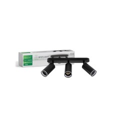 GREENTECH LED spot svetiljka 3x GU10 crna (NYXA-3)