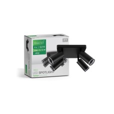GREENTECH LED spot svetiljka 4x GU10 crna (NYXA-4)