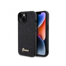 Guess Maska za iPhone 15 Plus DISCO SCRIPT METAL BLACK