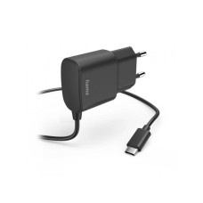 HAMA Kućni Punjač, USB Tip-C, 12W, 5V/2.4A, 1m, Crni