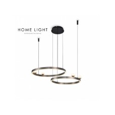 HOME LIGHT Luna 234 Luster 78W 3000K SIVA/ZLATO