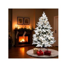 HOME Veštačka jelka sa ugrađenim LED osvetljenjem i snegom