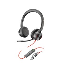 HP Poly Blackwire 8225 Stereo USB-C slušalice + USB-C/A Adapter (8X223AA)
