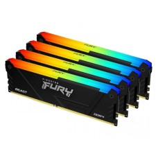 KINGSTON DIMM DDR4 128GB (4x32GB kit) 3600MT/s KF436C18BB2AK4/128 Fury Beast RGB Black XMP
