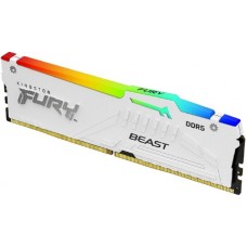 KINGSTON DIMM DDR5, 16GB, 5.200MHz, FURY Beast White RGB XMP (KF552C40BWA-16)