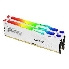 KINGSTON DIMM DDR5 64GB (2x32GB kit) 6000MT/s, FURY Beast White XMP (KF560C30BWAK2-64)