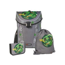 LEGO LEGO Ninjago lagani školski ranac, trodelni set - ranac, pernica, vreća: Elementarni gospodar energije