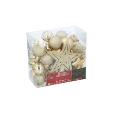 MILENIJUM Novogodišnji ukrasi 40/1 zlatni 45/11701