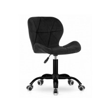 ModernHome Kancelarijska stolica Ferra sa točkovima Black Velvet