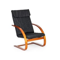 ModernHome Stolica za ljuljanje walnut black