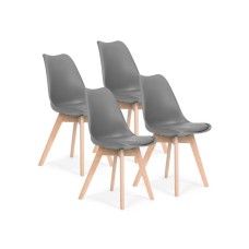 ModernHome Trepezarijske stolice set 4 kom Filipo Dark Gray