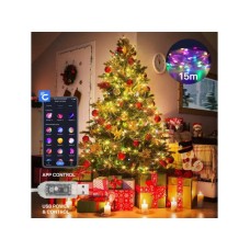 N/A Novogodisnji ukras LED lampice u boji (15m) Bluetooth kontrola putem mobilnog telefona N/A Novogodisnji ukras LED lampice u boji (15m) Bluetooth kontrola putem mobilnog telefona