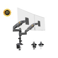 NORTH BAYOU H180 stoni nosač za dva monitora mat crni 17-27 inča