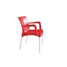 RAINBOW Baštenska stolica Fulya crvena