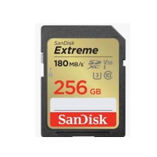 SANDISK SDXC 256GB Extreme, 180MB/s UHS-I Class10 U3 V30