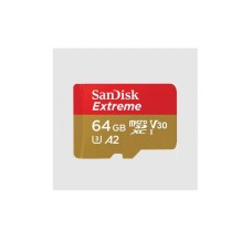 SANDISK SDXC 64GB Extreme micro 170MB/s UHS-I Class10 U3 V30+ Adapter