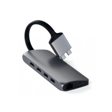 SATECHI Type-C Dual Multimedia Adapter - Space Grey