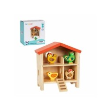 TOOKY TOY Drvena igračka Kućica za kokoške HP071 107/52725