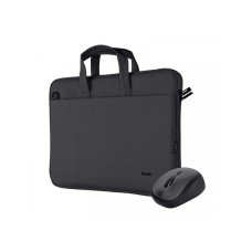 TRUST Bologna Eco komplet crna torba+miš za laptop 16''